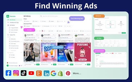 Denote: Save Ads from TikTok & FB Ad Library