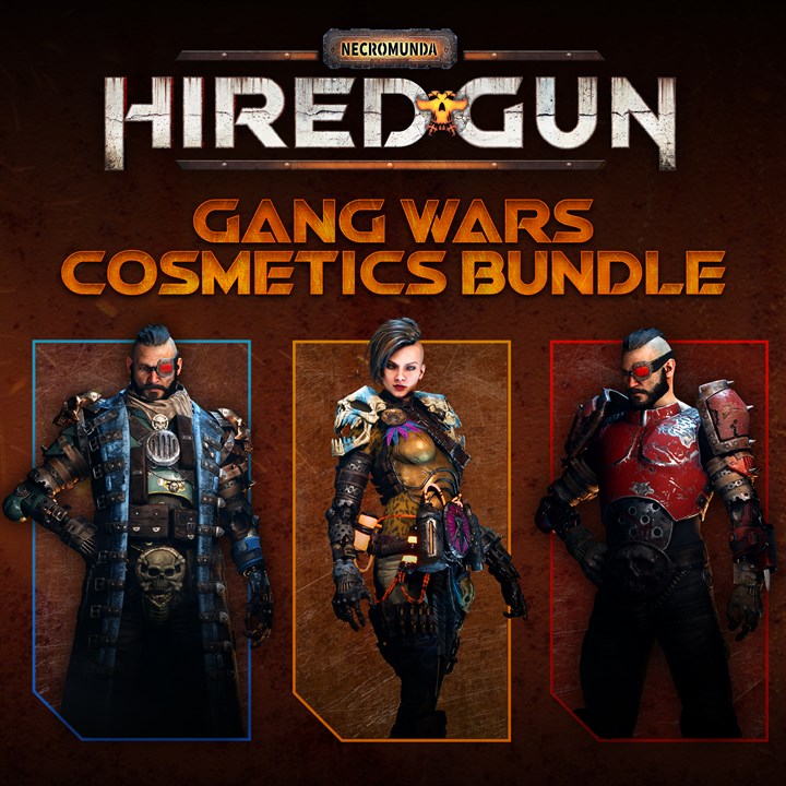 Necromunda hired Guns gang. Necromunda gang Wars the game. Game Cosmetics. Gang anf Gun.