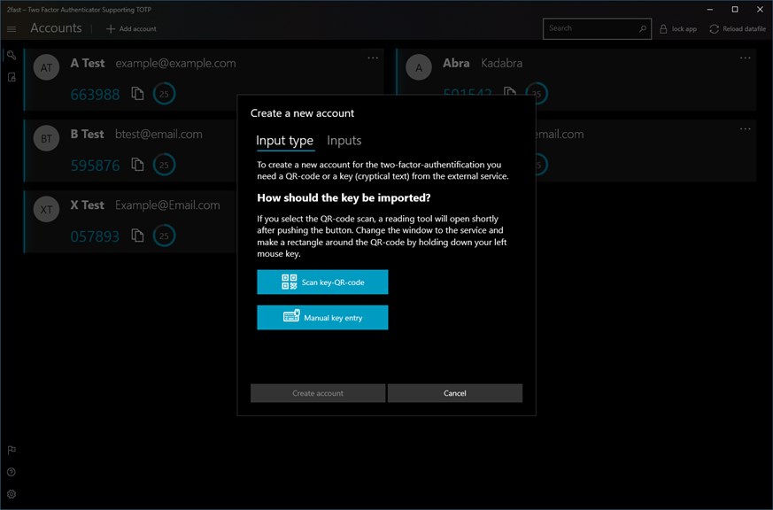 2fast &ndash; Two Factor Authenticator_6