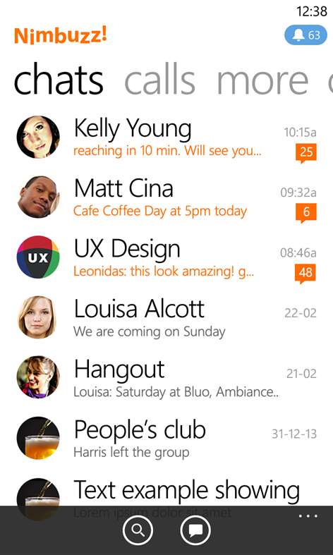 Nimbuzz Screenshots 1