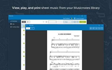 Musicnotes Sheet Music Player for Windows 10 Screenshots 1