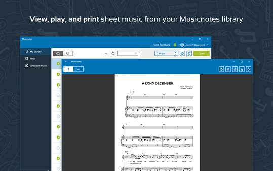 Musicnotes Sheet Music Player for Windows 10 screenshot 1