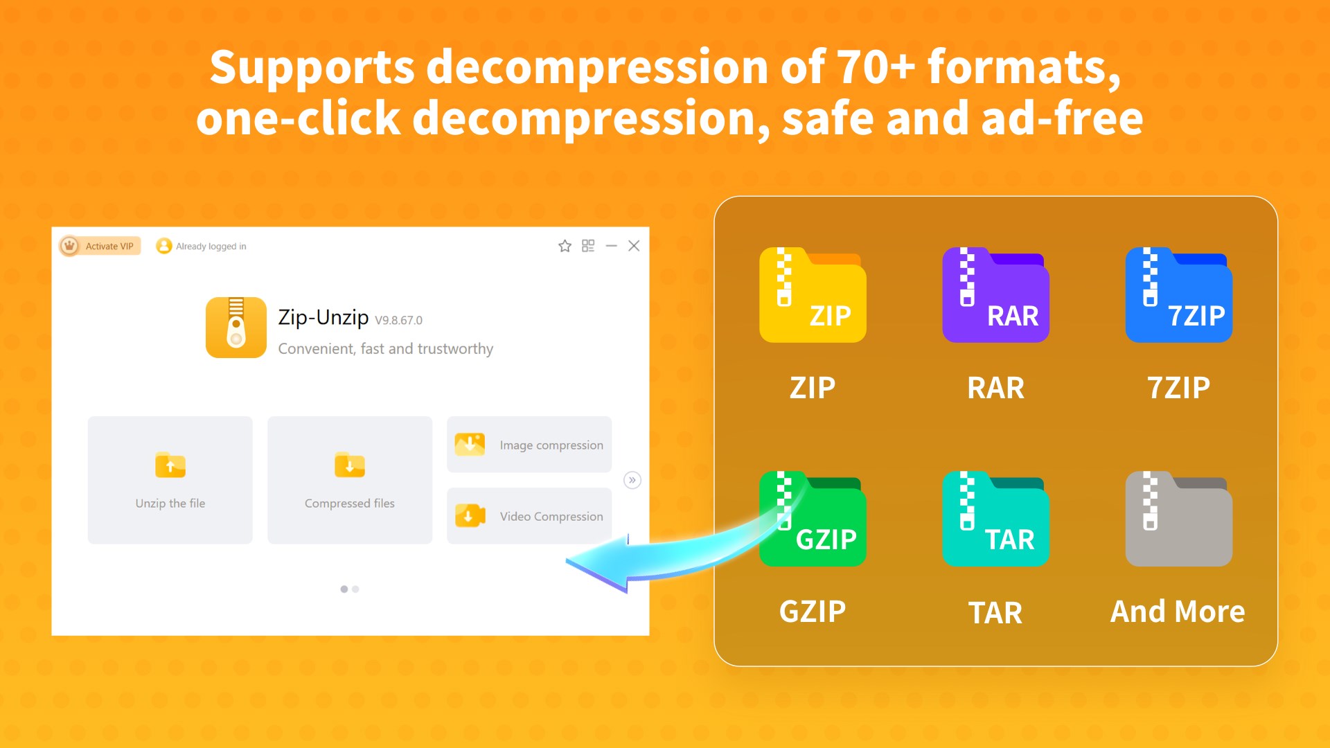ZIP Unzip - RAR & 7Z File Compressor screenshot