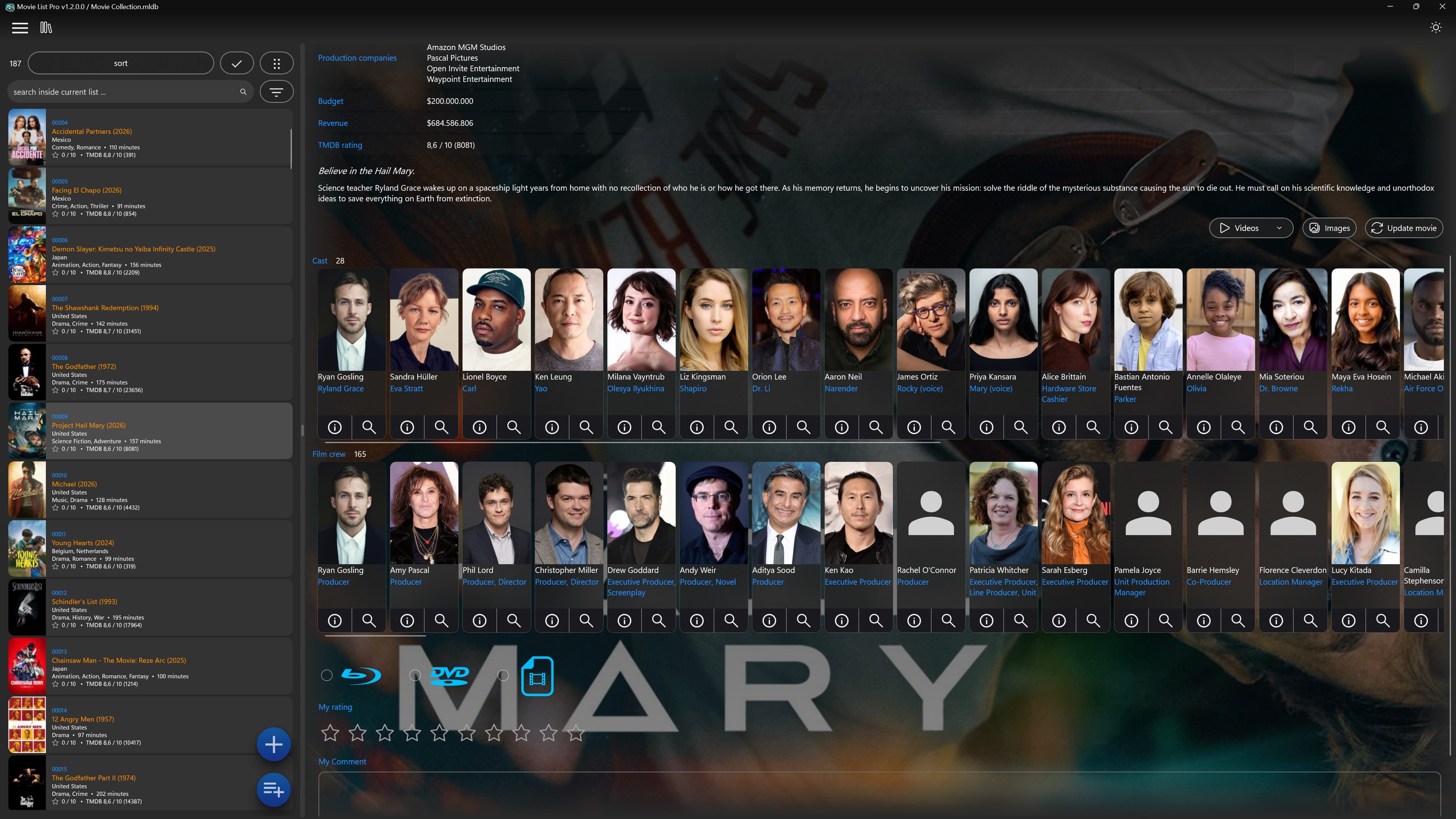 Movie List screenshot