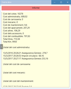 Cost to drive screenshot 3