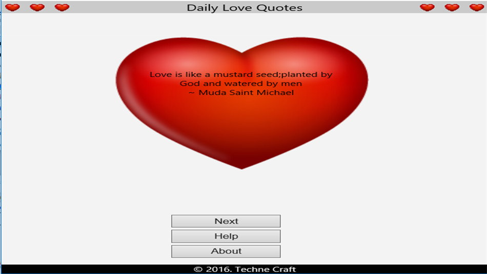 Daily Love Quotes (Windows) Göre: Techne Craft