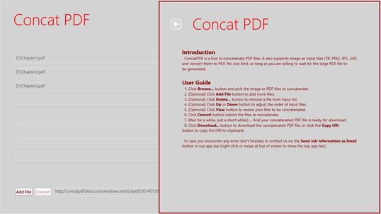 Concat PDF screenshot 3