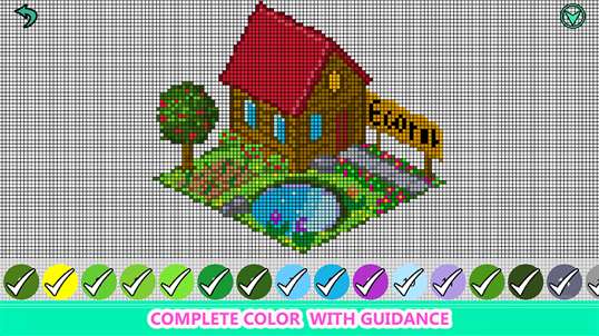 Pixel Art - Color by Number Book Pages screenshot 1