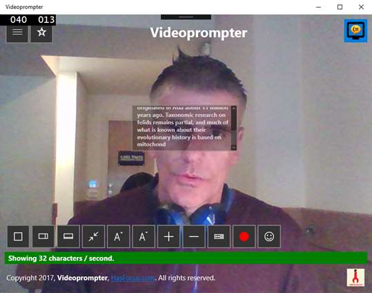 Videoprompter screenshot 3