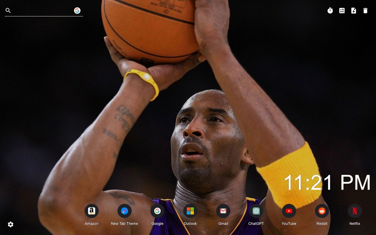 Kobe Bryant Wallpaper New Tab