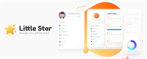 Little Star - Github Stars Manager marquee promo image