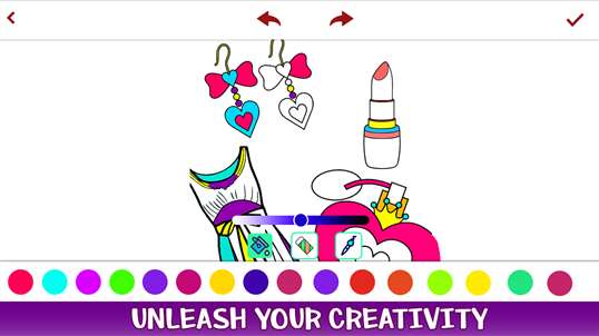 Beauty Coloring Book Pages - Girls Coloring Book screenshot 5