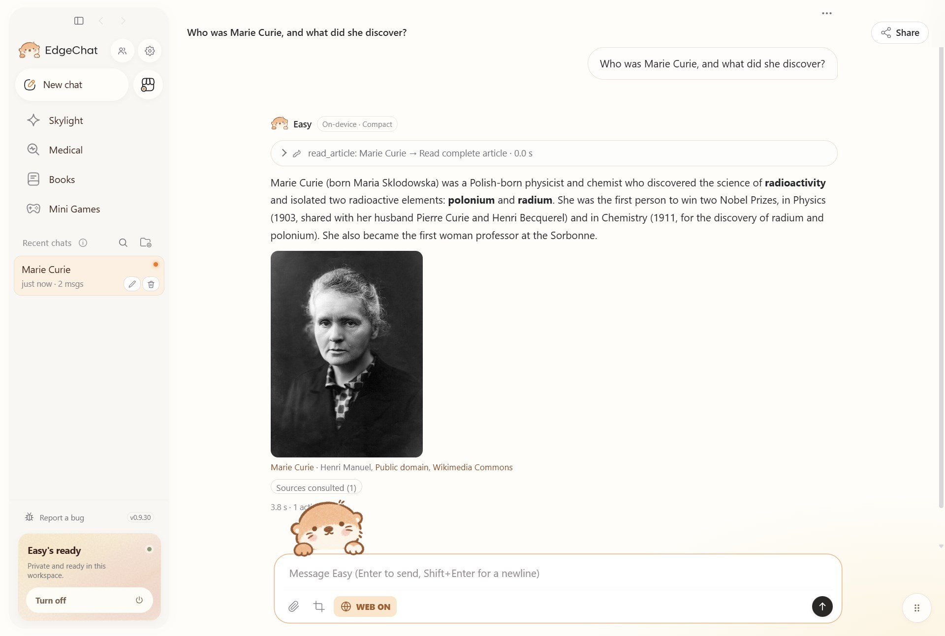 EdgeChat screenshot