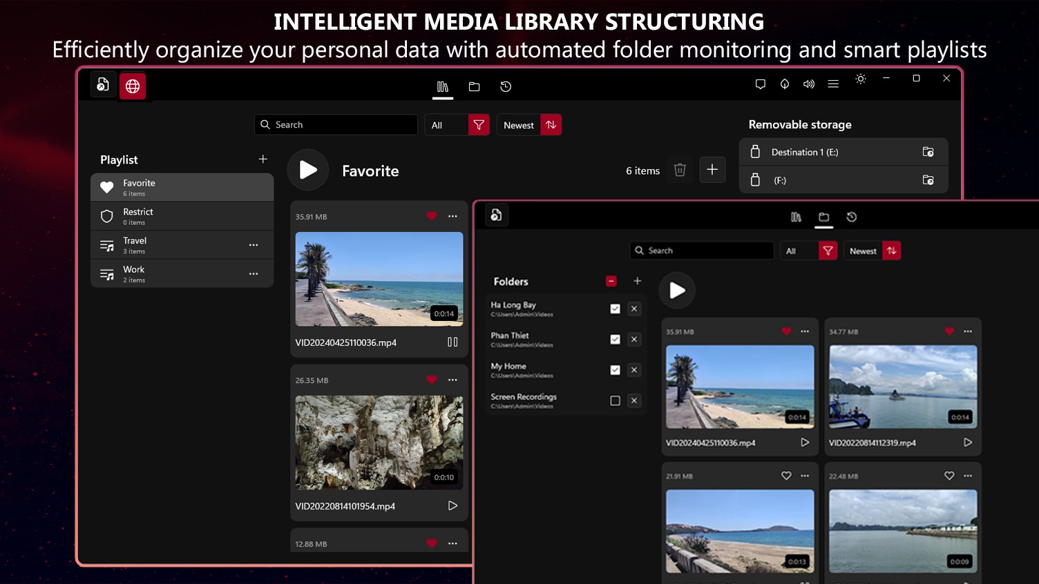 Media Player, Video Downloader - Play-list screenshot