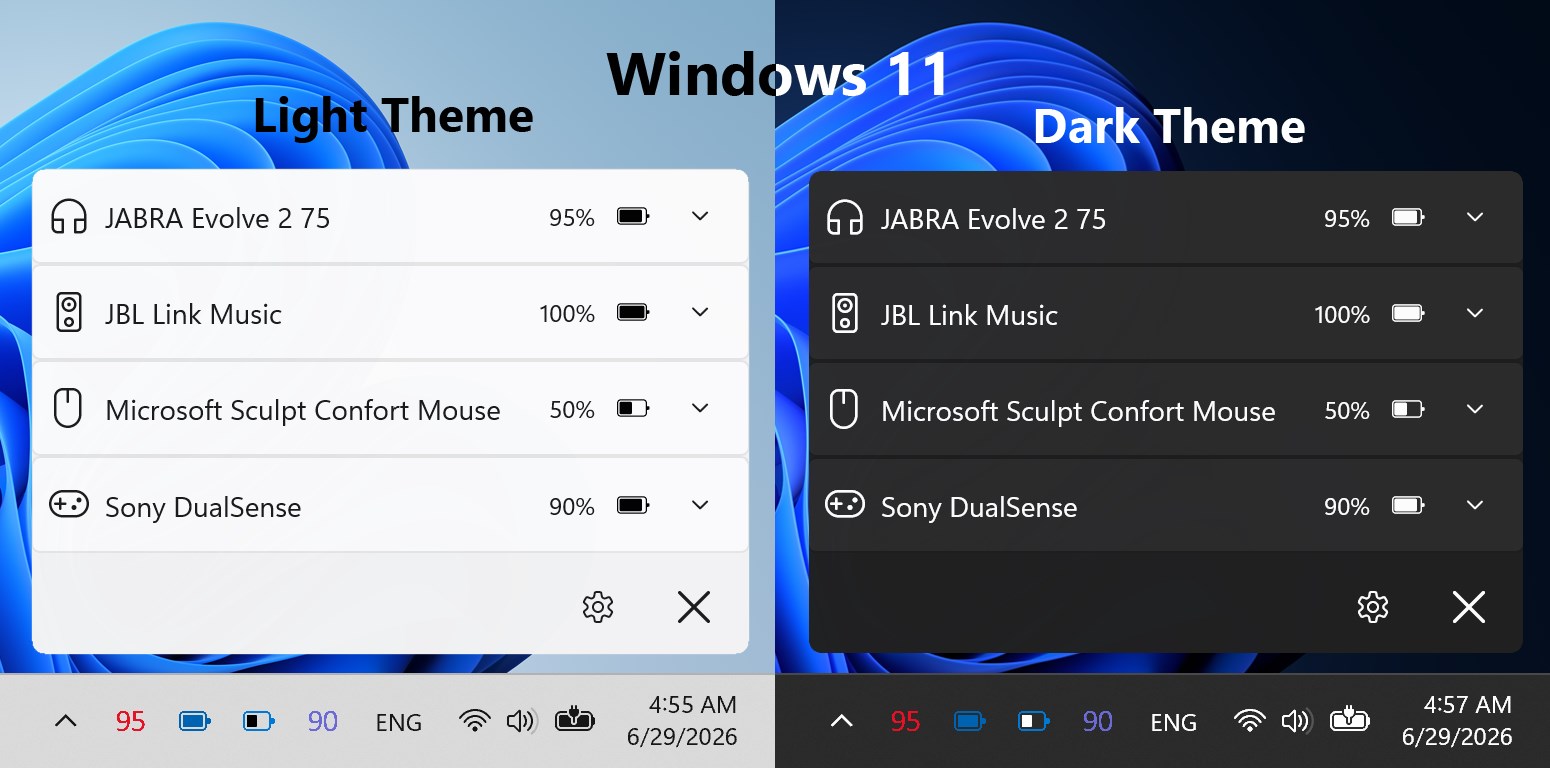 Bluetooth Battery Level screenshot