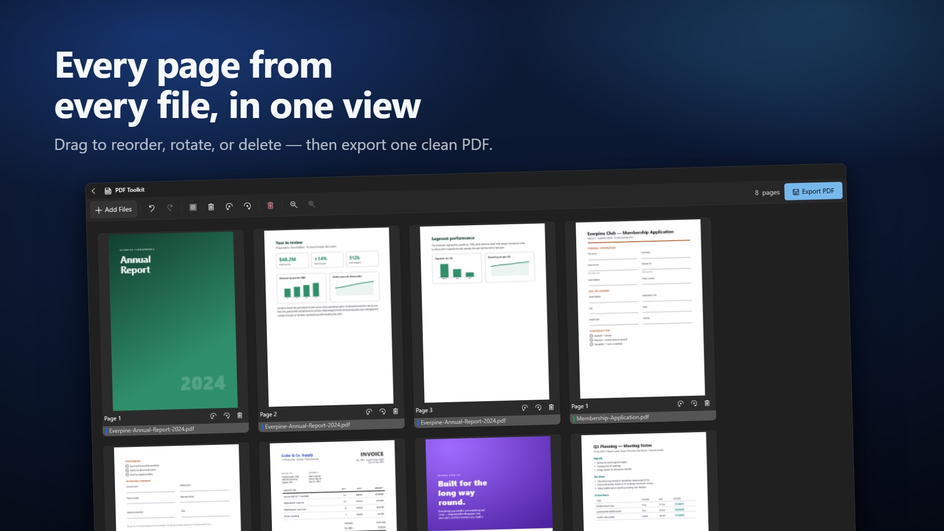 PDF Toolkit - Merge, Split & Organize PDFs Offline screenshot 1