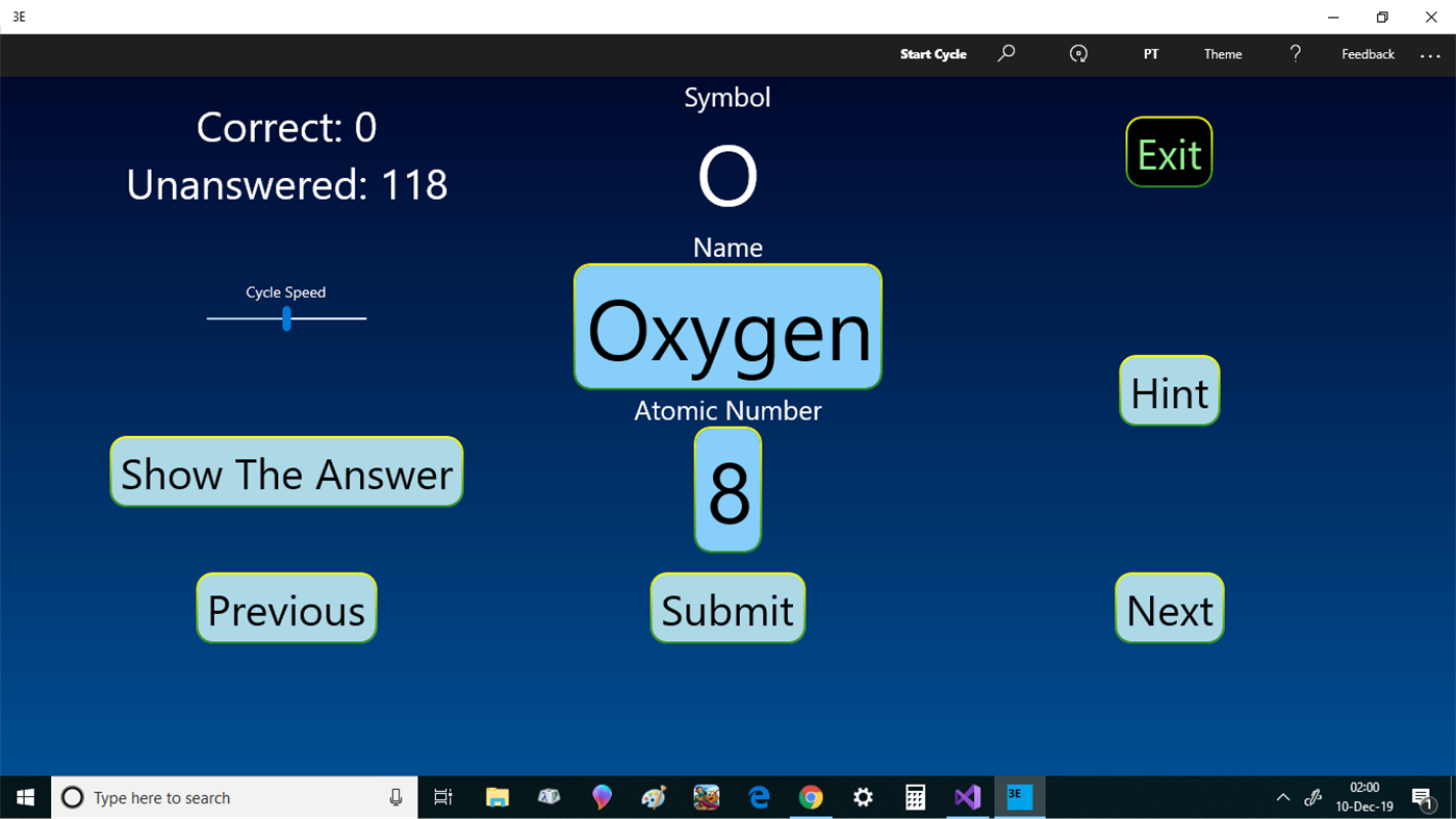 #1. 3E - Periodic Table Exercise (Windows) De: C3P0