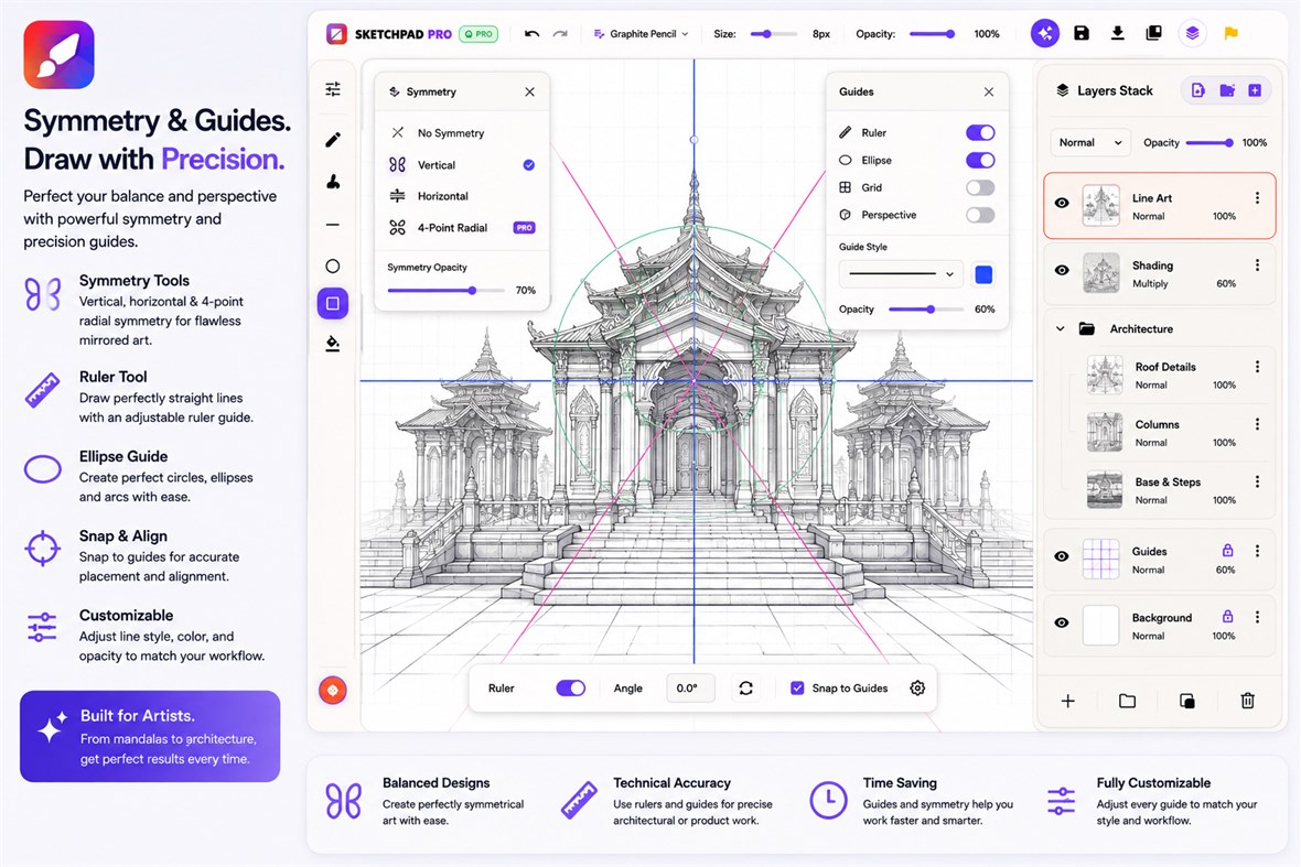 #5. Sketchbook & Paint Pad Studio (Windows) By: GreenBizz Studio