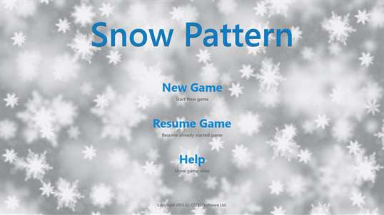 Snow Pattern screenshot 1