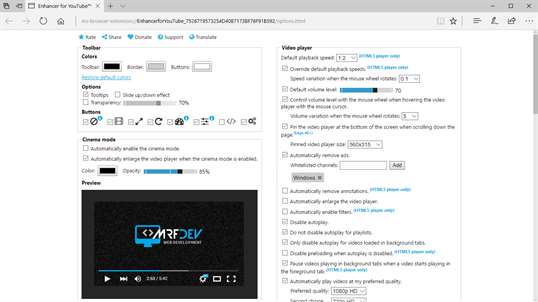Enhancer for YouTube™ for Microsoft Edge™ screenshot 4