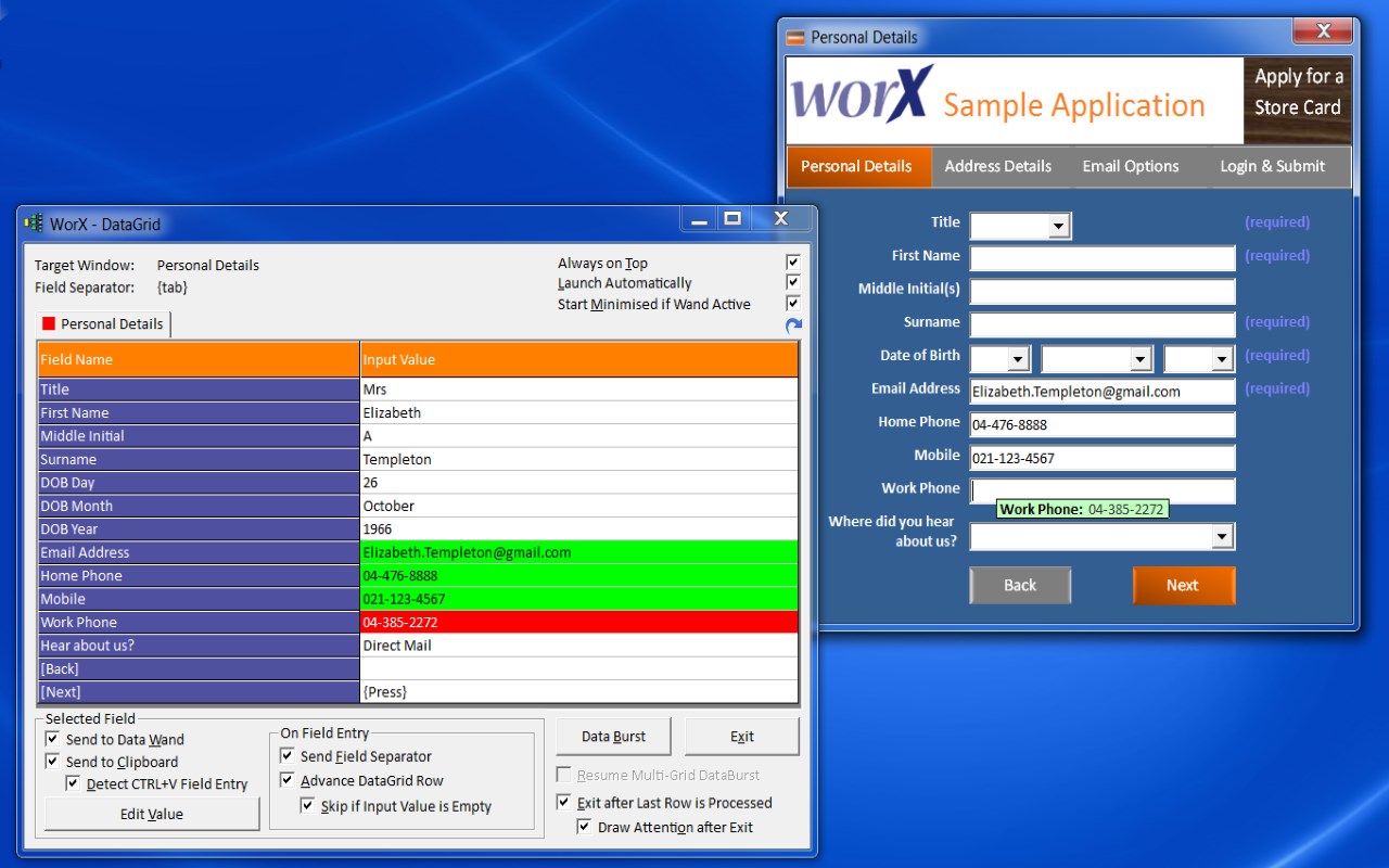 WorX page sensing assistant