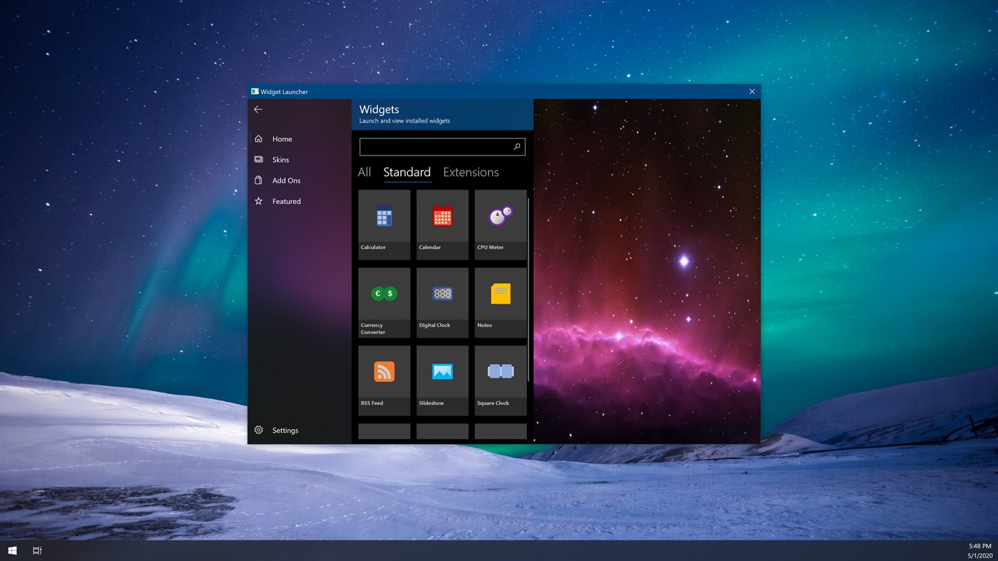 widget launcher windows 10 download free