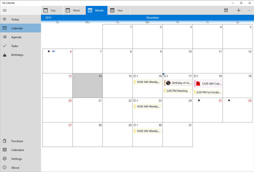 My Calendar — Приложения Майкрософт