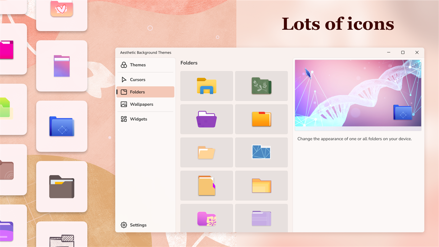 #7. Aesthetic Desktop Themes - HD Wallpapers & Widgets (Windows) Podle: Simpledio LLP