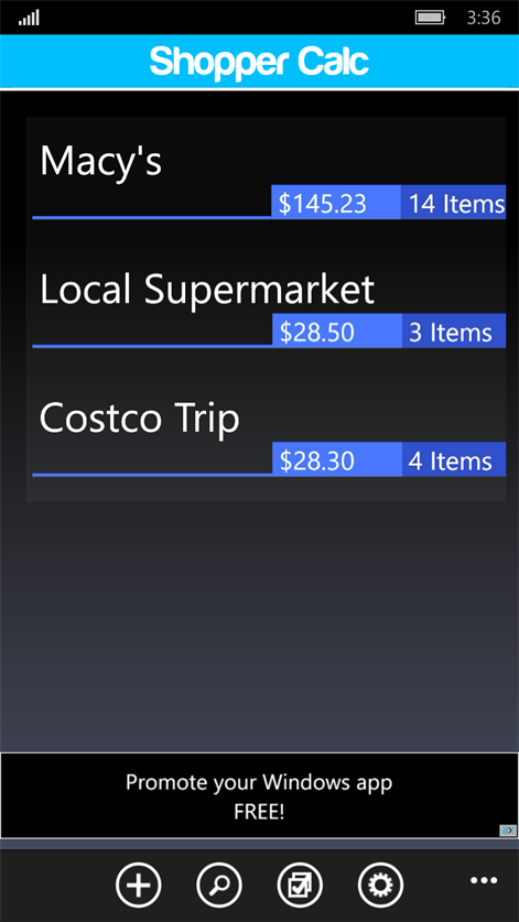 Shopper Calc Screenshots 1