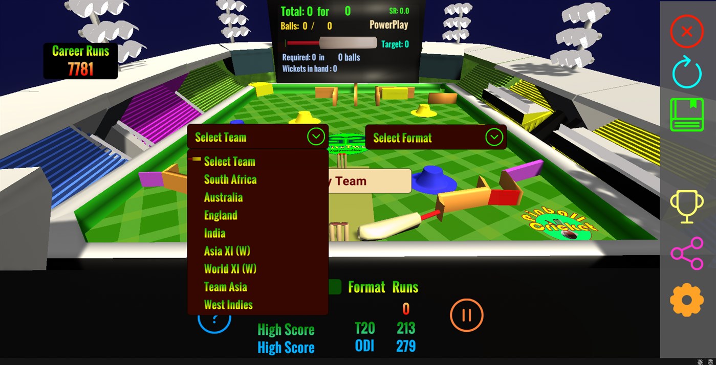 #3. Cricket Twenty20 : Pinball Challenge (Windows) By: FiveTwo Interactive
