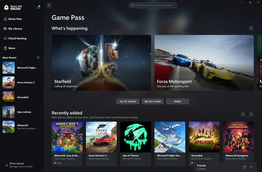 Biblioteca de juegos de Xbox Game Pass