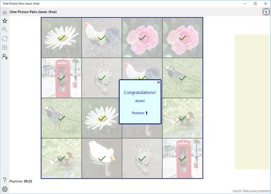 Oste Picture-Pairs classic (free) screenshot 3