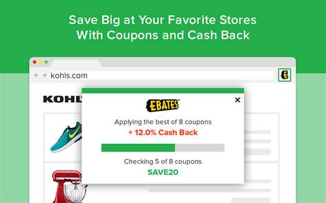 Ebates: The Free Cash Back Shopping Assistant Screenshots 1
