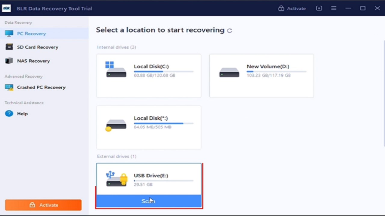 Snapshot 3 of Pen Drive Data Recovery Software a Best tool to recover and deleted lost data