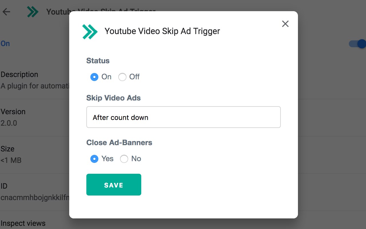 Youtube Video Skip Ad Trigger