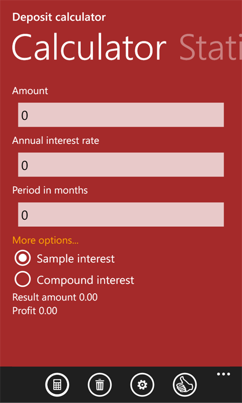 Deposit calculator mini Screenshots 1