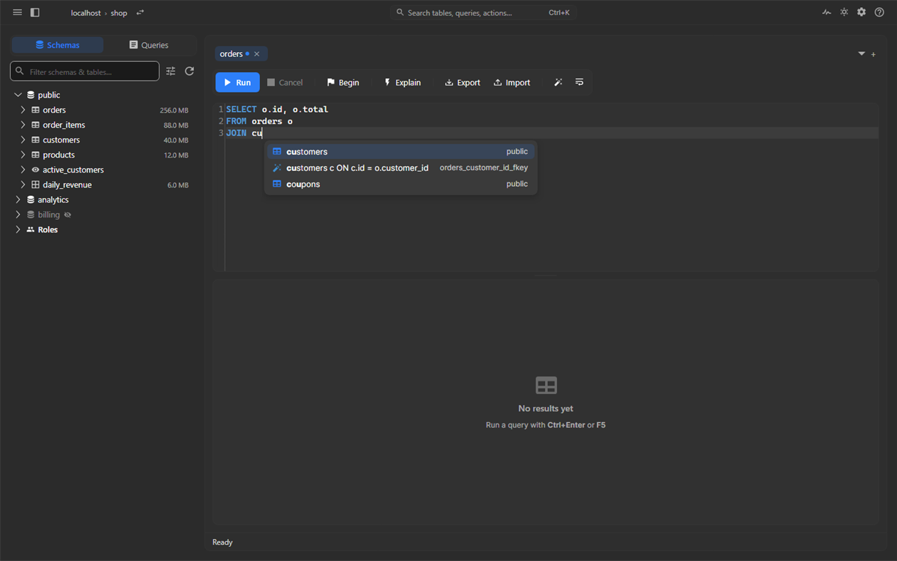 #4. pgNimbus - PostgreSQL Client (Windows) Av: Dmitrii Shmanev