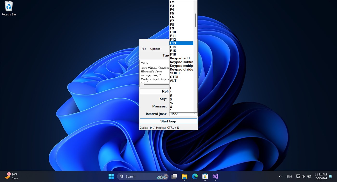 #2. Auto Key Presser : Key holder (Windows) 由: Mia Sarah