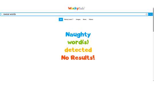 Kids Safe Search Engine - WackySafe.com screenshot 1