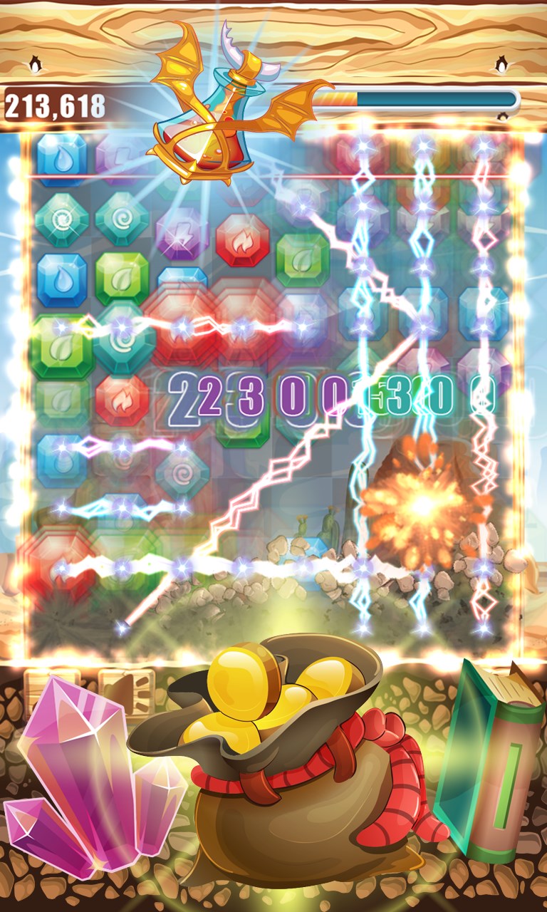 Bildschirmfoto 3 Jewels Miner Dash windows