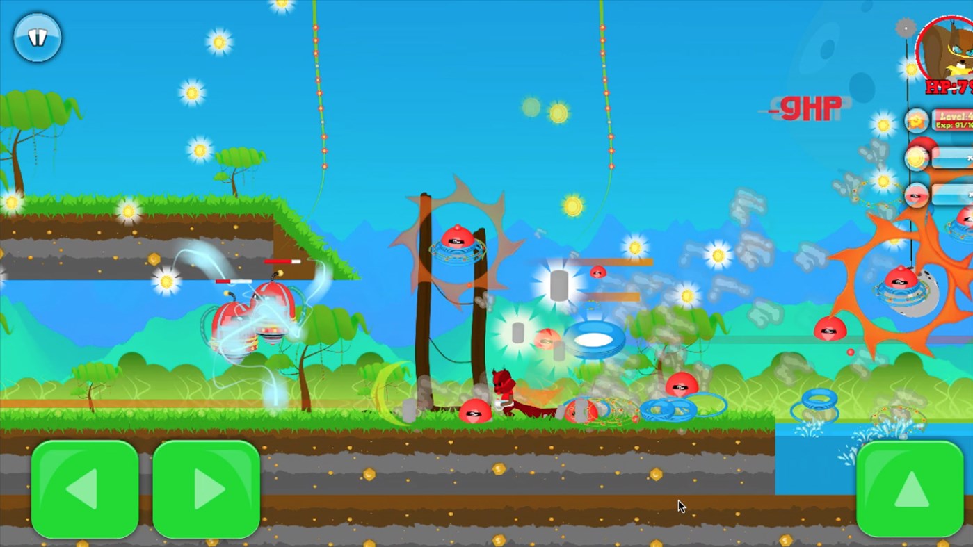 #3. Squirrel Hero & Robots (Windows) Göre: x