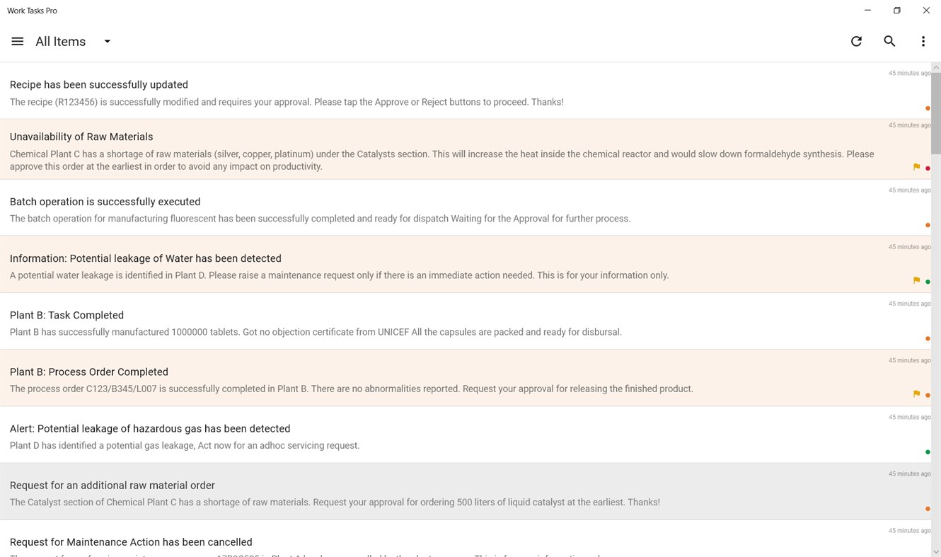 #2. Work Tasks Pro (Windows) Podle: AVEVA Group plc