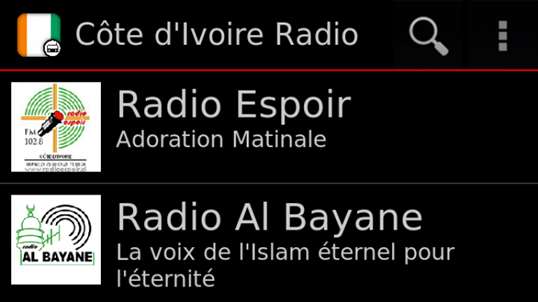 Côte d'Ivoire Radio screenshot 1
