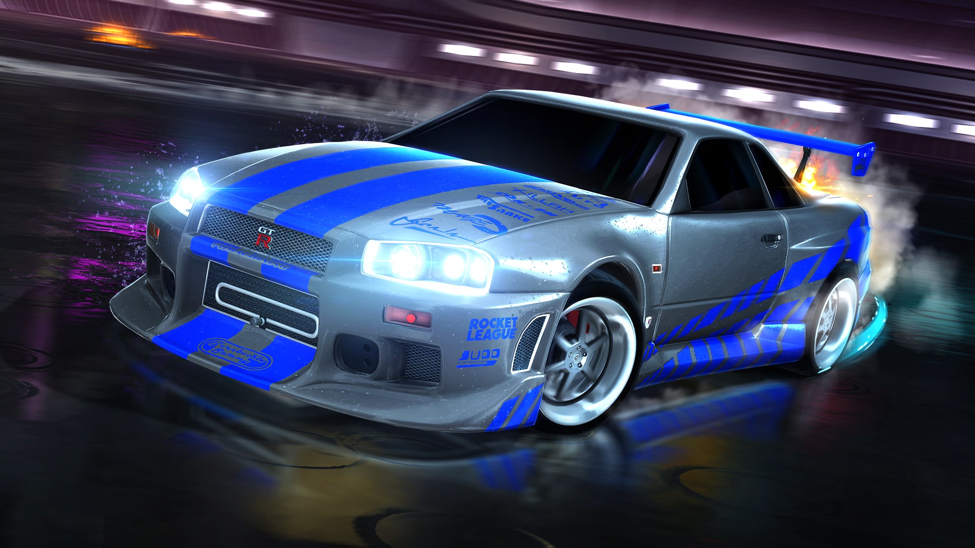 Rocket League Fast Furious 99 Nissan Skyline Gt R R34