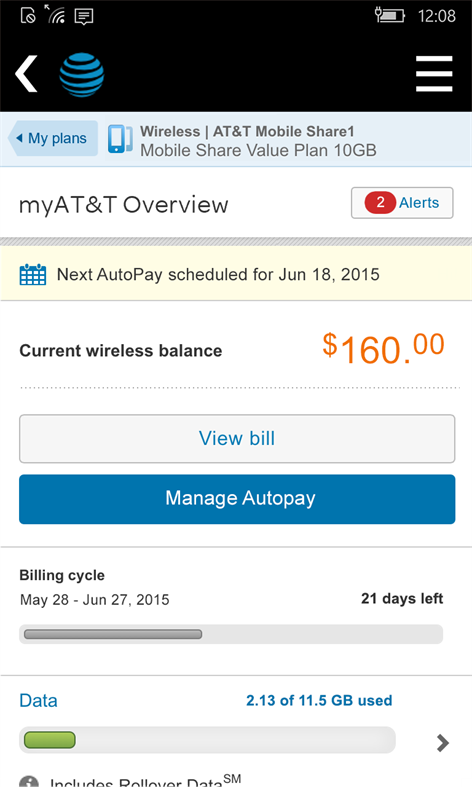 myAT&T Screenshots 1