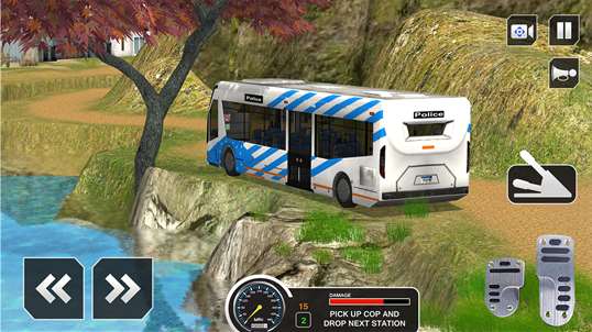 Police Bus Offroad Driver - Hill Climb Transport screenshot 5