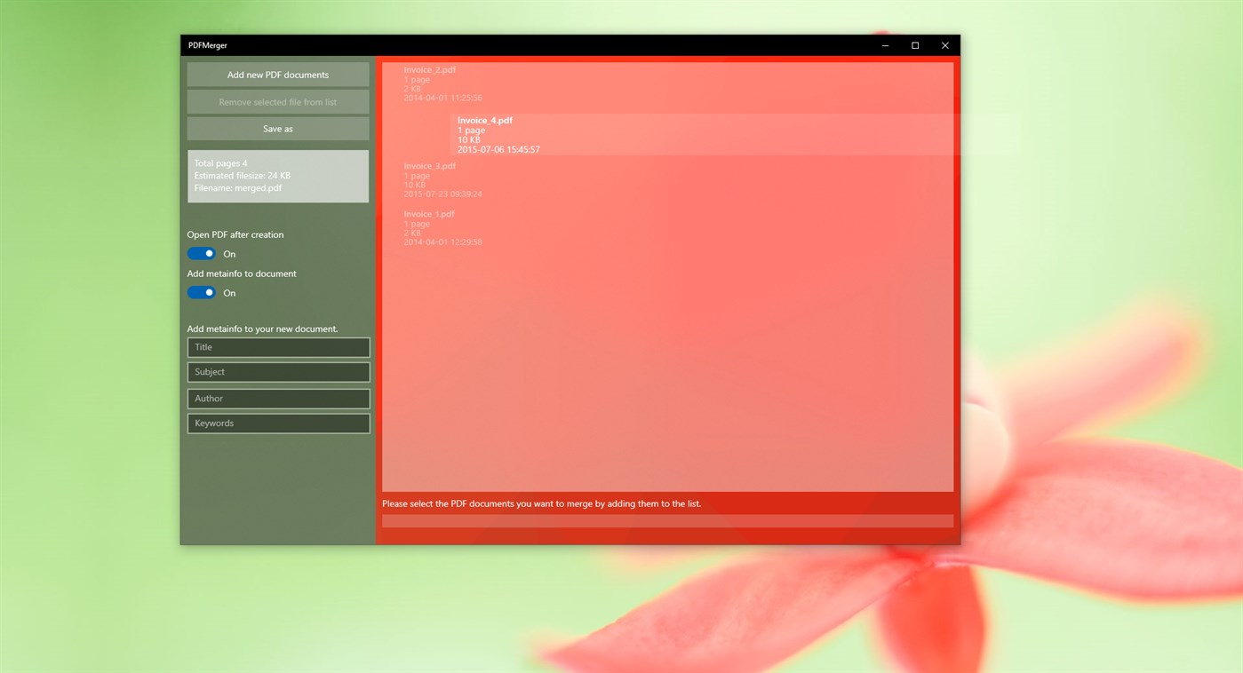 #2. PDFMerger (Windows) Tekijänä: Software Development Berlin