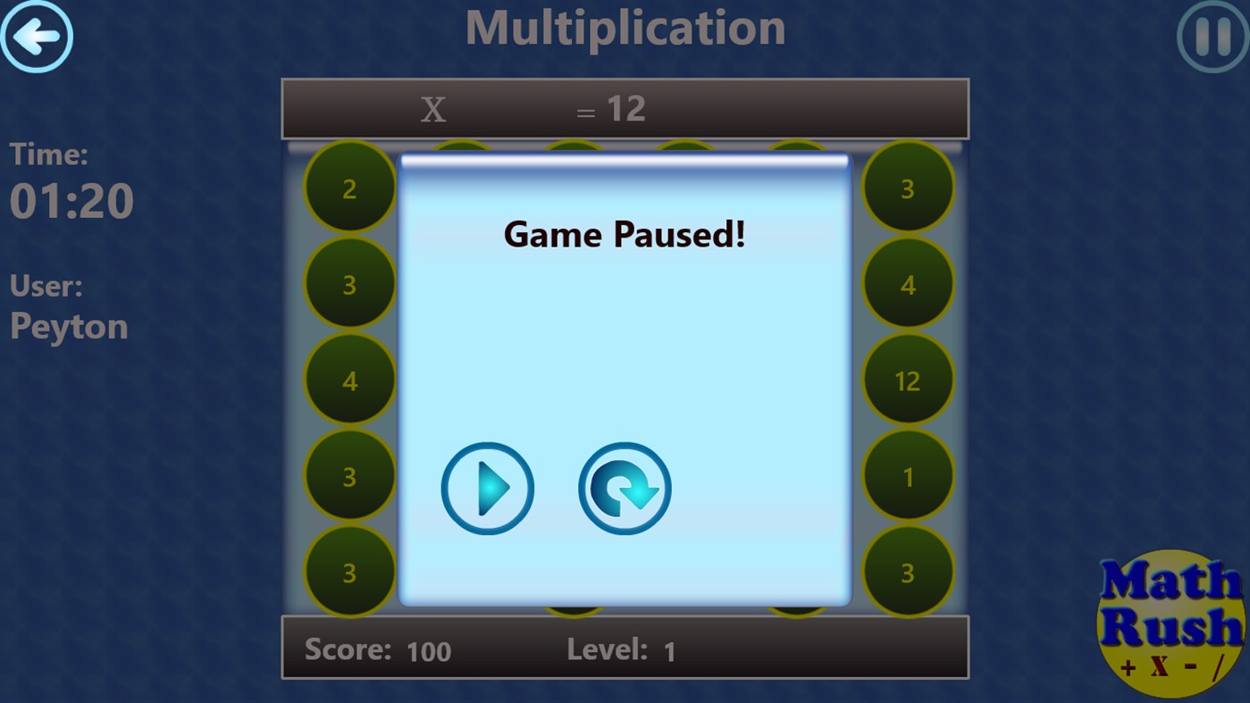 #5. Math Rush Basic Operations Lite (Windows) By: Balabharathi.com