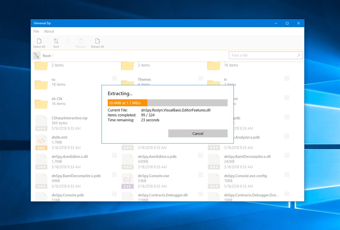 #2. Universal Zip (Windows) Με: Bryce Hutchings