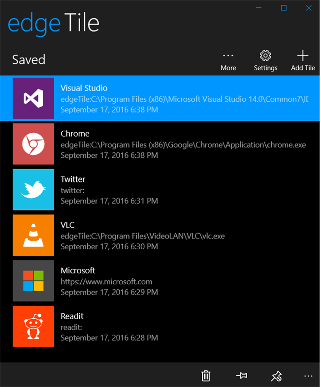 #5. edgeTile (Windows) Podle: Francesco Bonacci